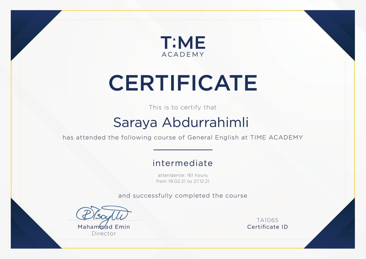 certificate